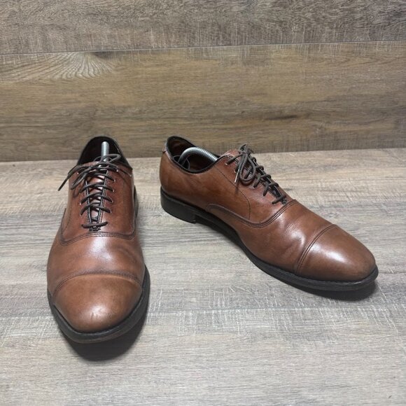 Allen Edmonds Park Avenue Brown Leather Cap Toe Oxford Shoe Men's Size 11.5 - Picture 6 of 7